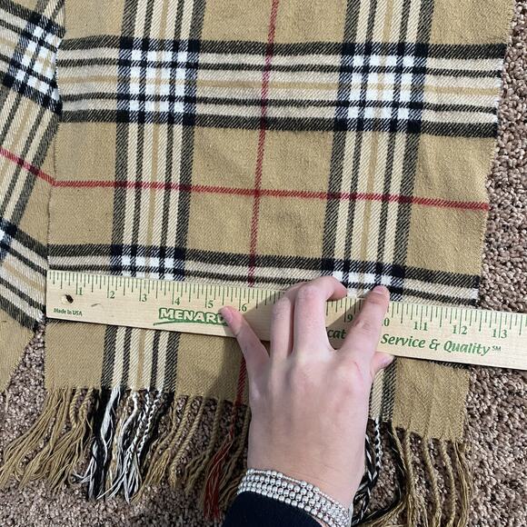 Plaid Nova Check Scarf Unbranded Soft - Picture 3 of 3